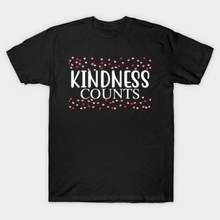 Kindness Counts. Inspirational Saying for Gratitude T-Shirt